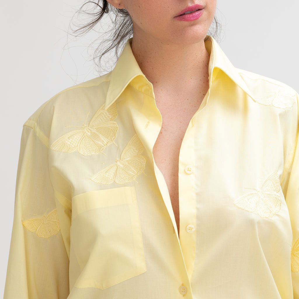 Chrysalis Shirt in Yellow - Coya