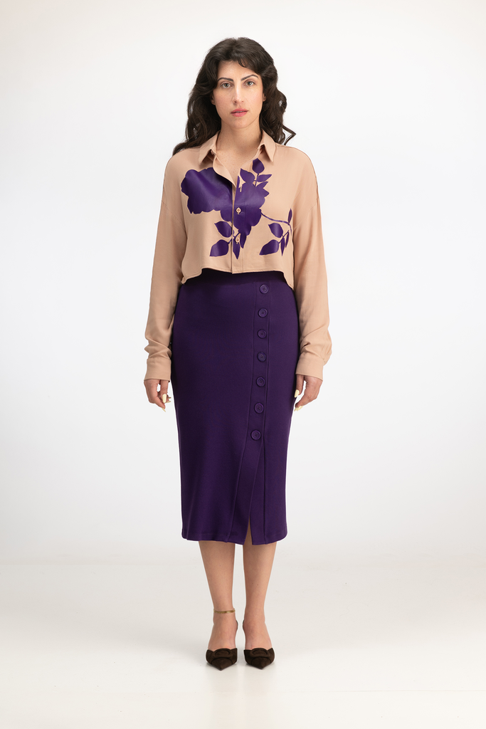The Purple Blossom Shirt (short)