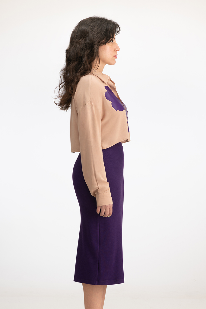 The Purple Blossom Shirt (short)