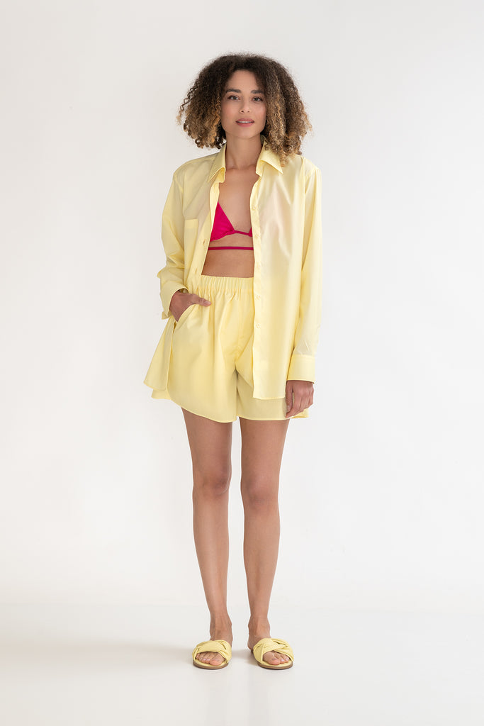 Cocoon Shorts in Yellow - Coya