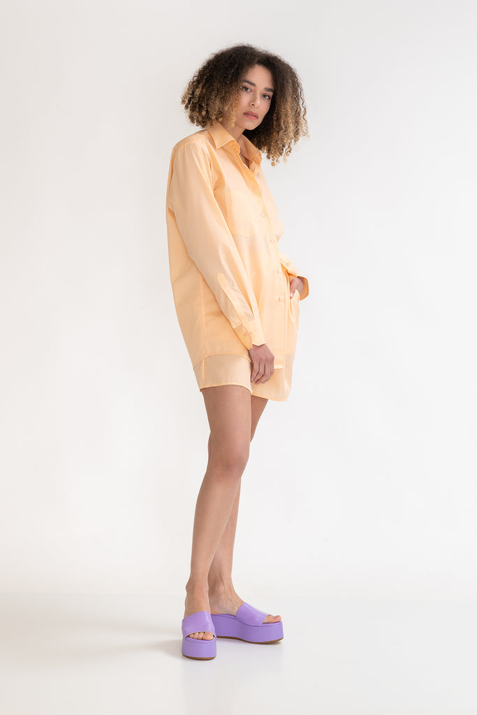 Cocoon Shorts in Apricot - Coya