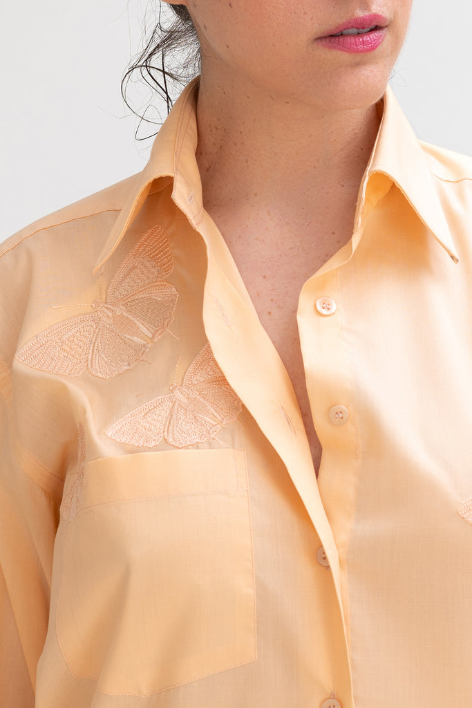 Chrysalis Shirt in Apricot - Coya