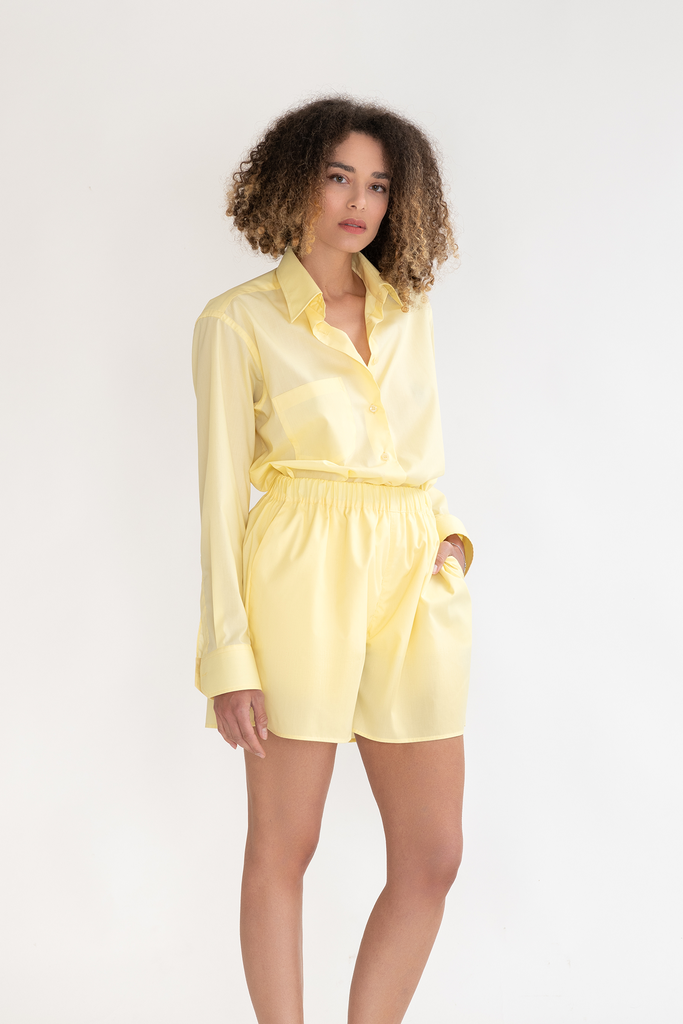 Cocoon Shorts in Yellow - Coya